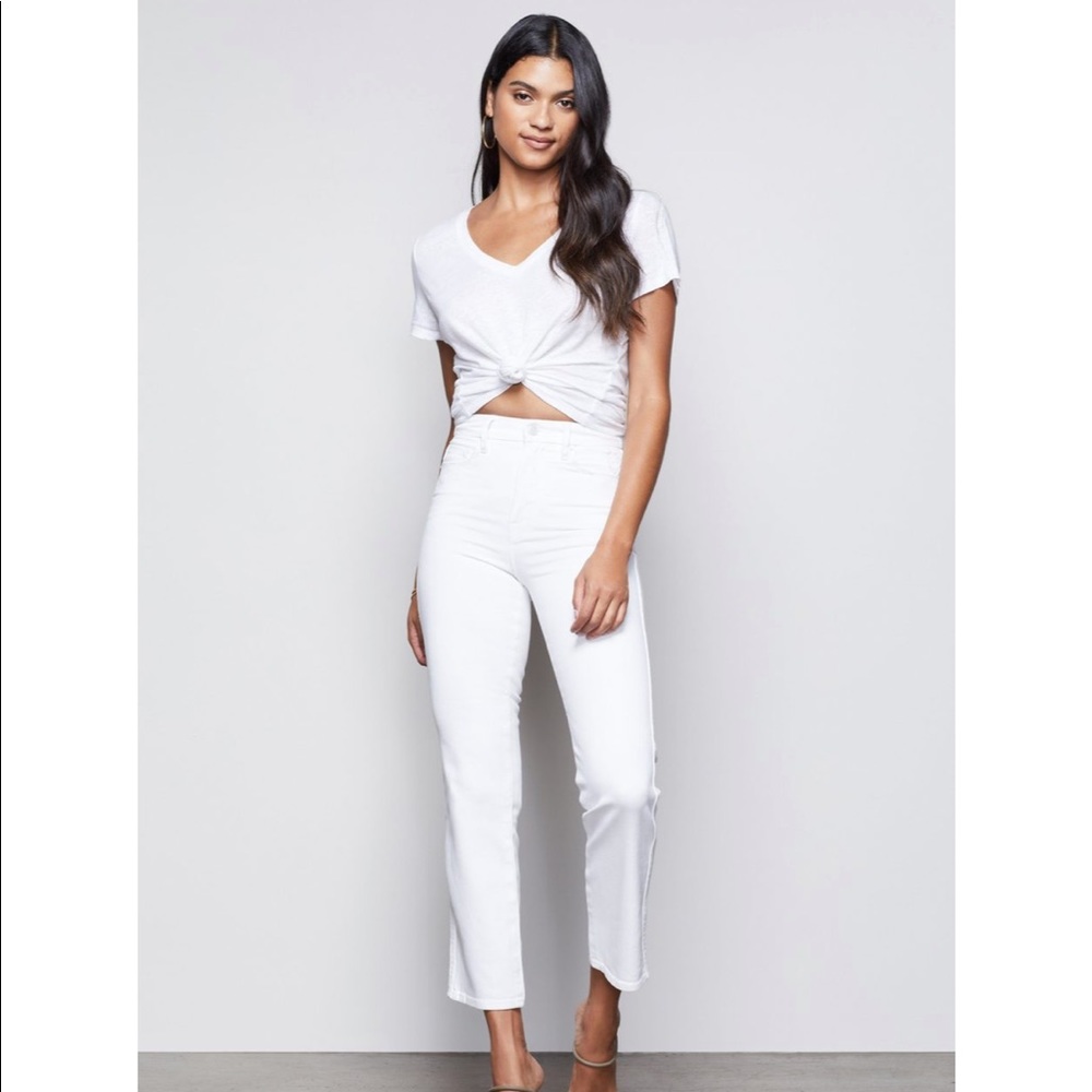 Good American Good Curves White Jeans